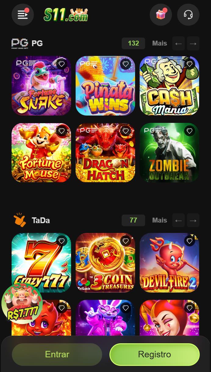 Variedade de Jogos Online Oferecidos