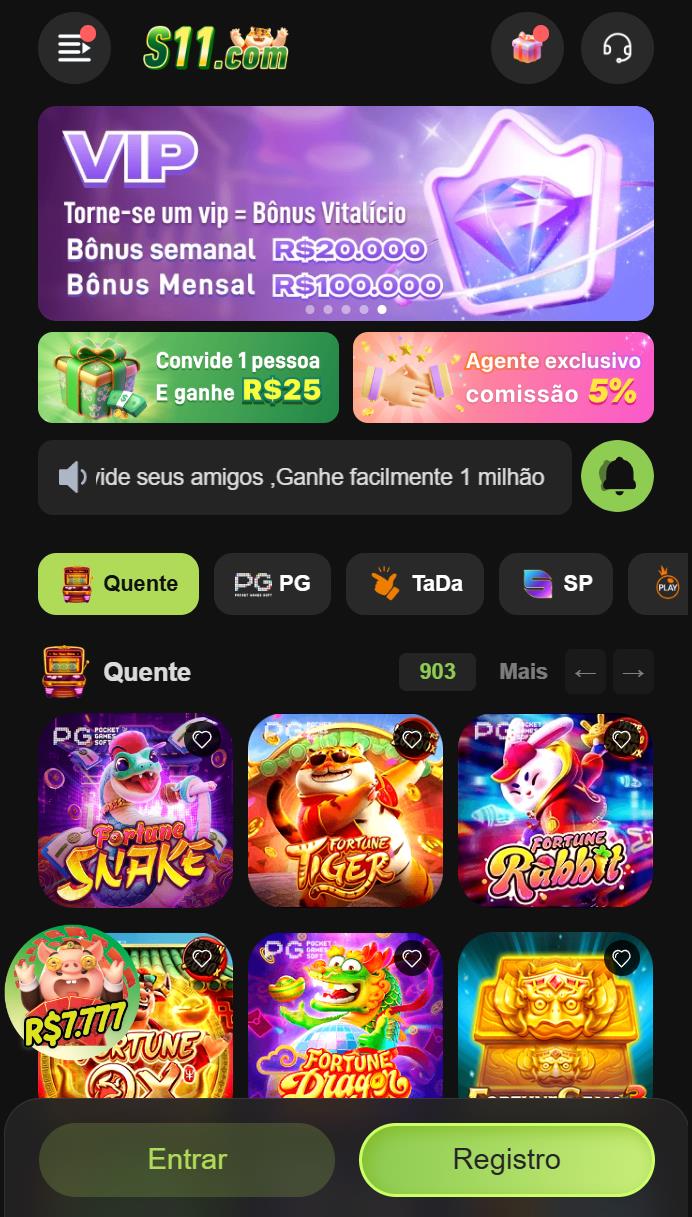s11.Com - Caça-Níqueis Online Cassino